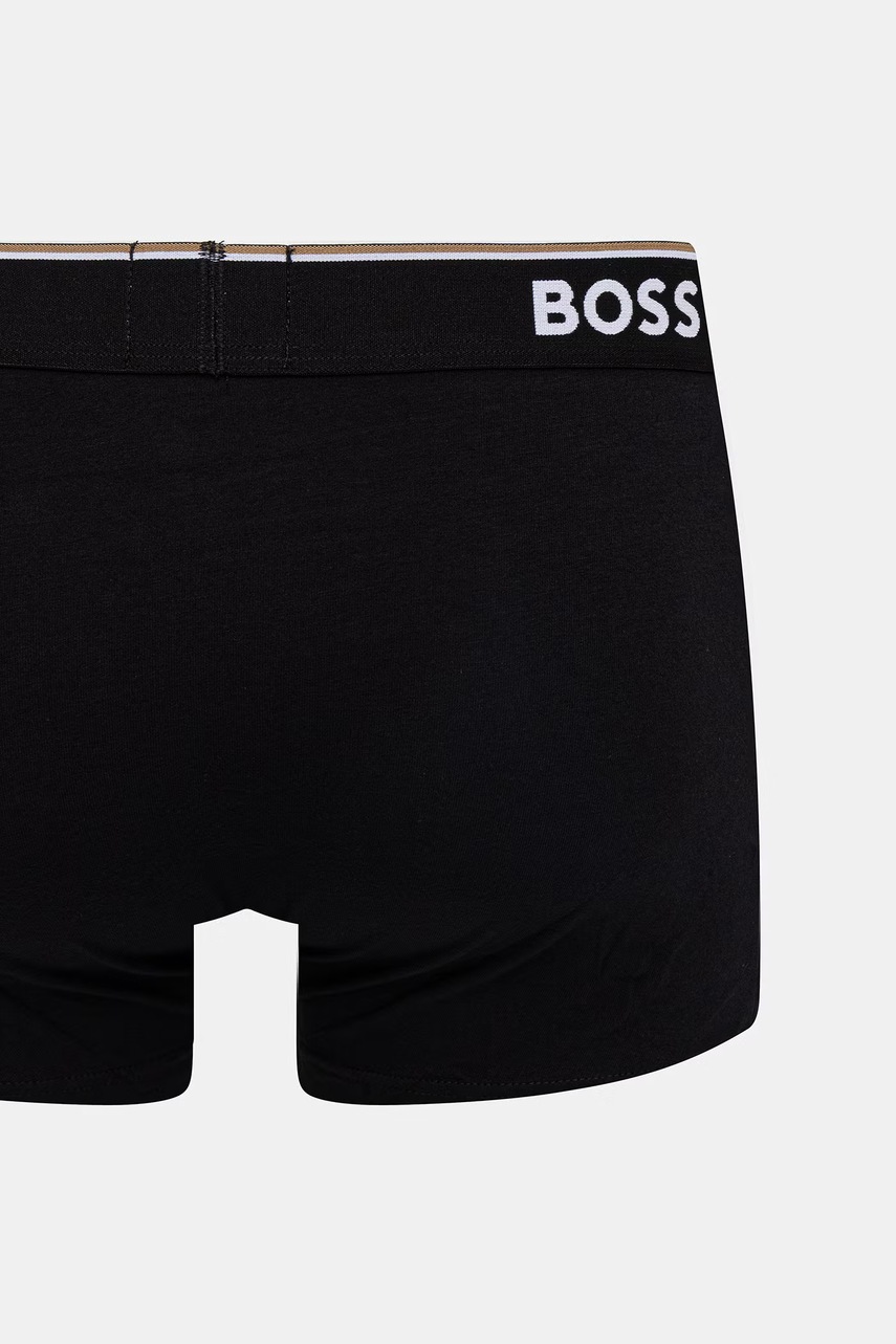 BOSS boxerky pánske bavlnené s elastanom Trunk 3P Power Desig 3-pak