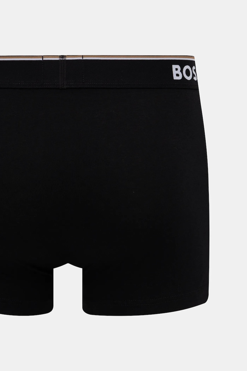 BOSS boxerky pánske bavlnené s elastanom Trunk 3P Power Desig 3-pak