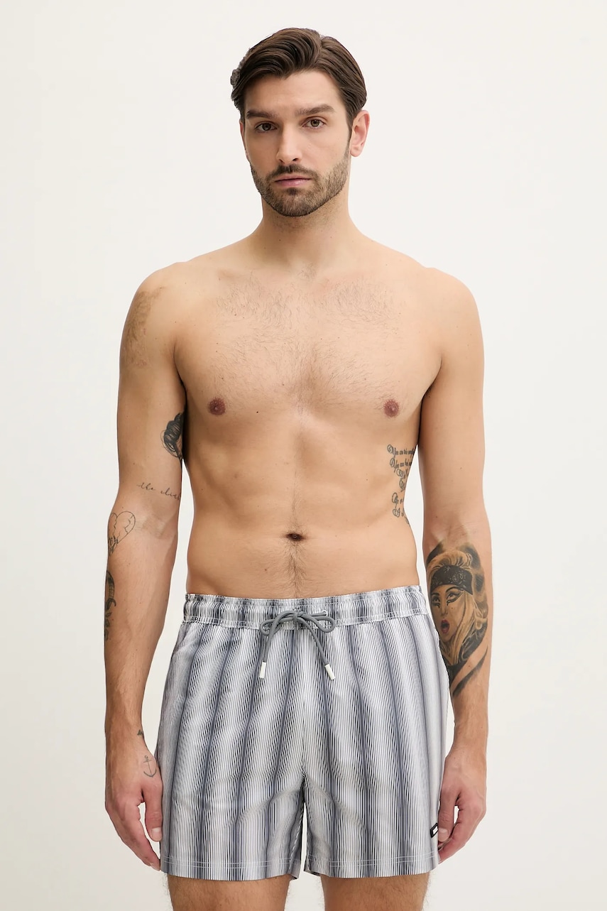 BOSS pantaloni scurti de baie culoarea gri, 50554983