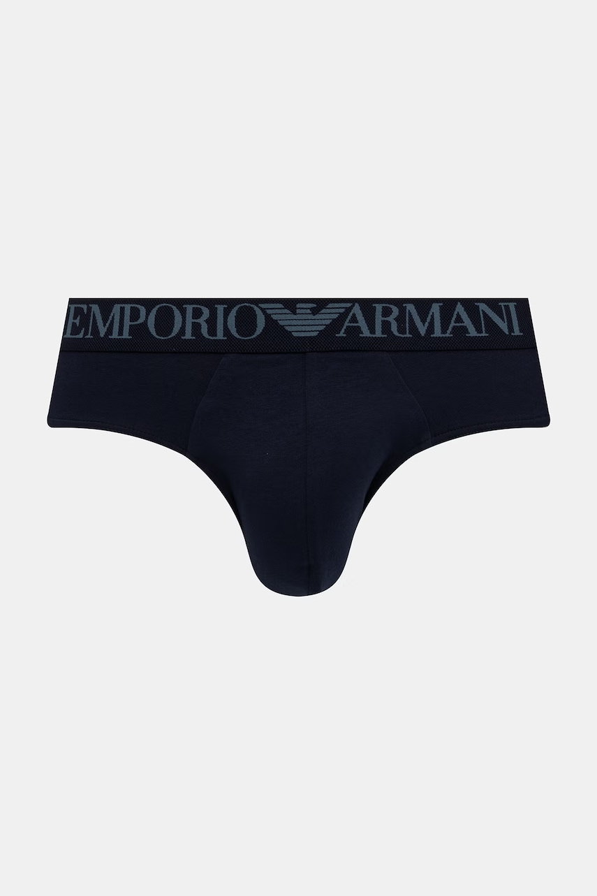 Pánske bavlnené slipy s elastanom Emporio Armani Underwear 2-pak