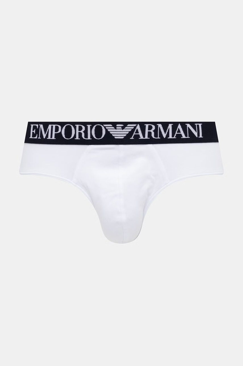 Pánske bavlnené slipy s elastanom Emporio Armani Underwear 2-pak