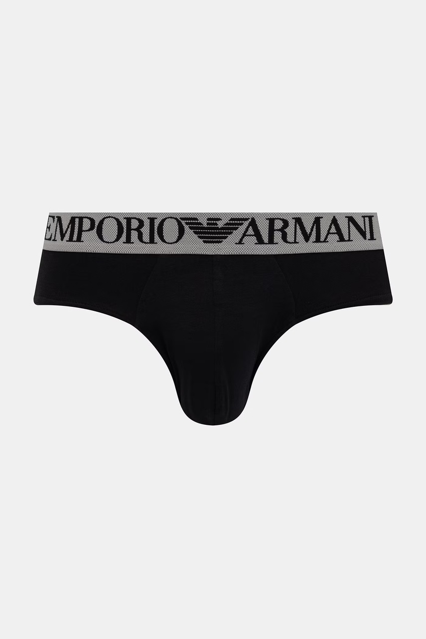 Pánske bavlnené slipy s elastanom Emporio Armani Underwear 2-pak