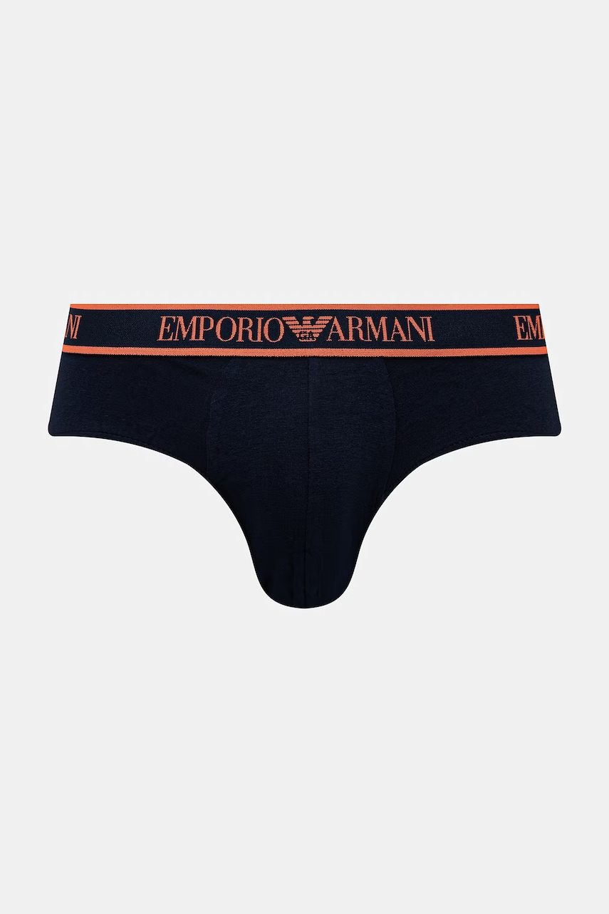 Emporio Armani Underwear slipy pánske s bavlnou 3-pak