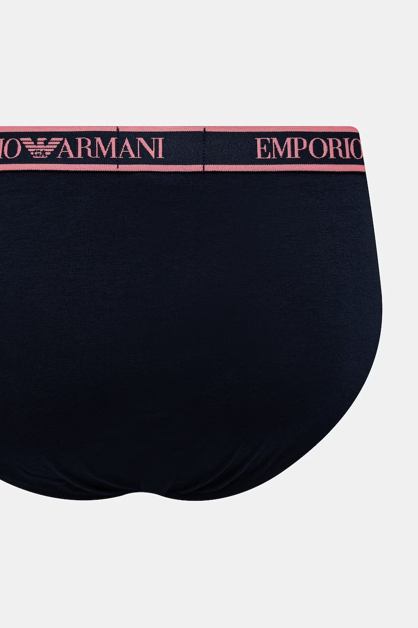 Emporio Armani Underwear slipy pánske s bavlnou 3-pak