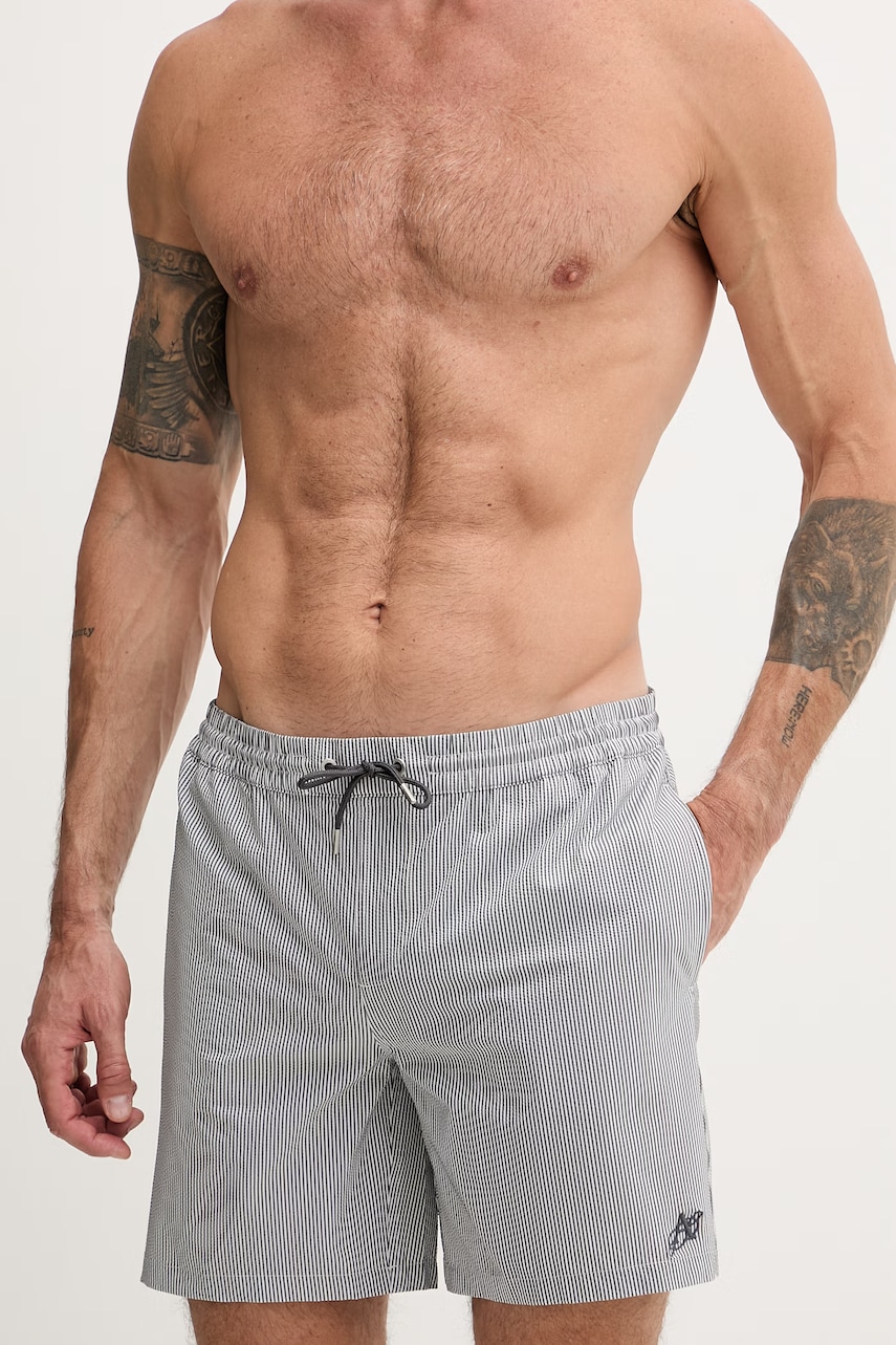 AllSaints plavecké šortky pánske CIPER