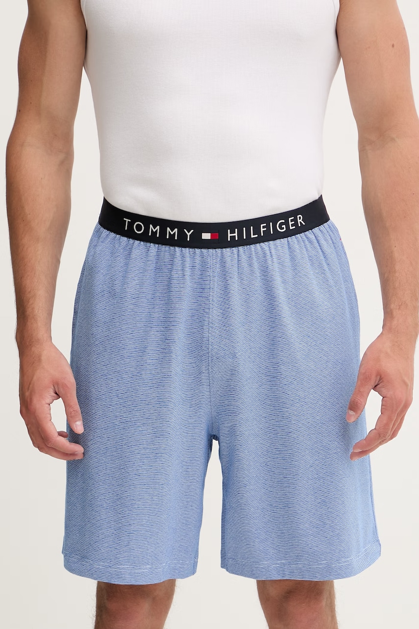Levně Tommy Hilfiger pyžamové šortky pánské bavlněné s elastanem