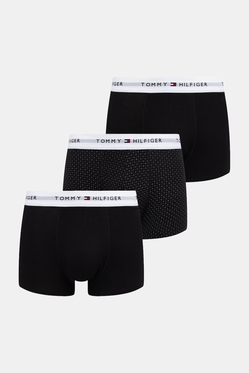 Levně Tommy Hilfiger přiléhavé pánské bavlněné boxerky s elastanem 3-pack