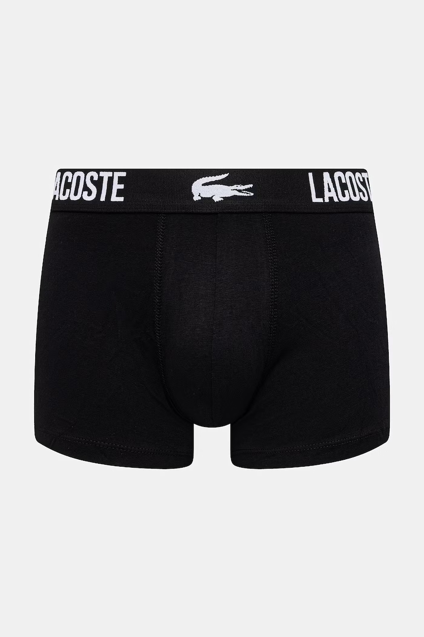 Lacoste priliehavé boxerky pánske bavlnené s elastanom 5-pak