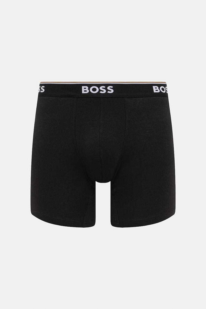 BOSS boxerky pánske bavlnené s elastanom 3-pak