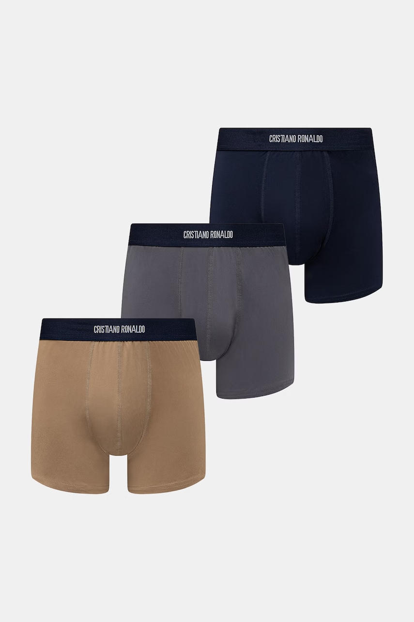 Levně CR7 Cristiano Ronaldo přiléhavé pánské boxerky 3-pack