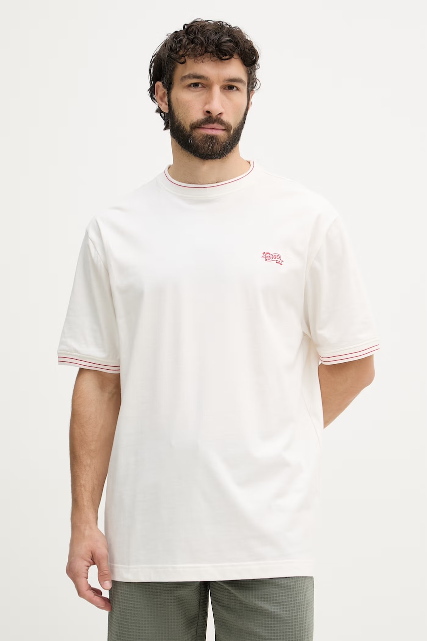 Levně HUGO tričko pánské s bavlnou ROY T-SHIRT
