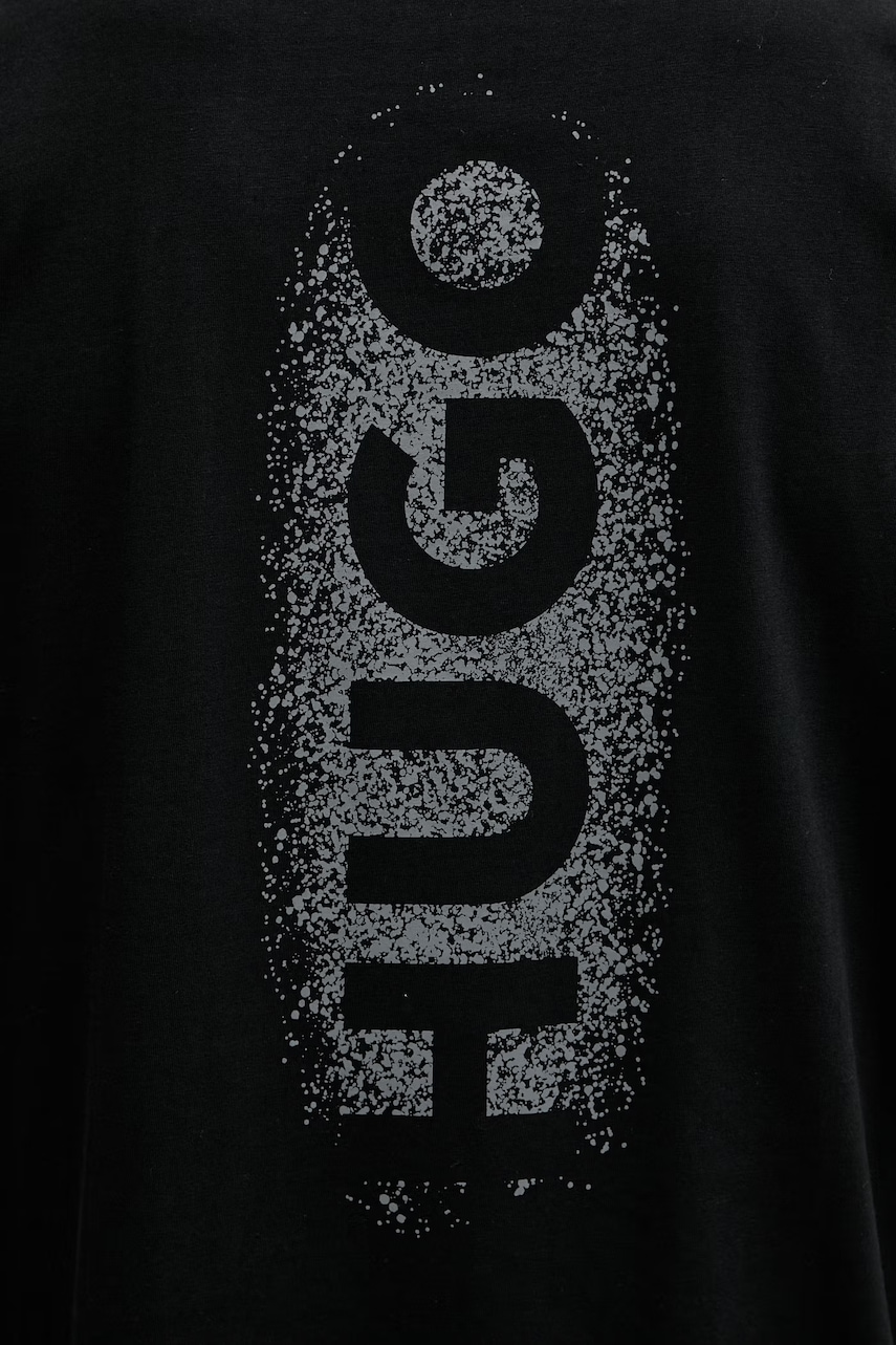 HUGO pyžamové tričko pánske bavlnené SPRAY T-SHIRT