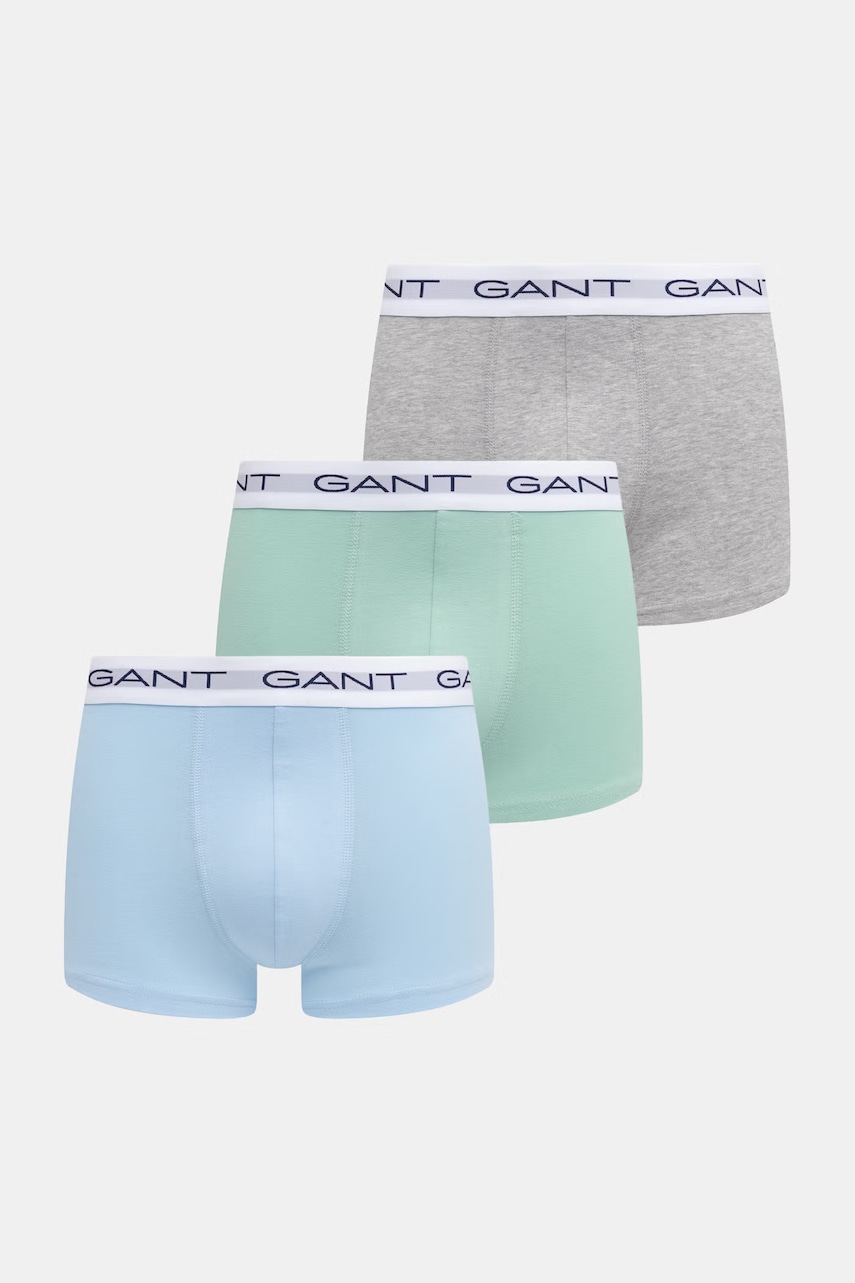 Levně Gant přiléhavé boxerky pánské bavlněné s elastanem 3-pack