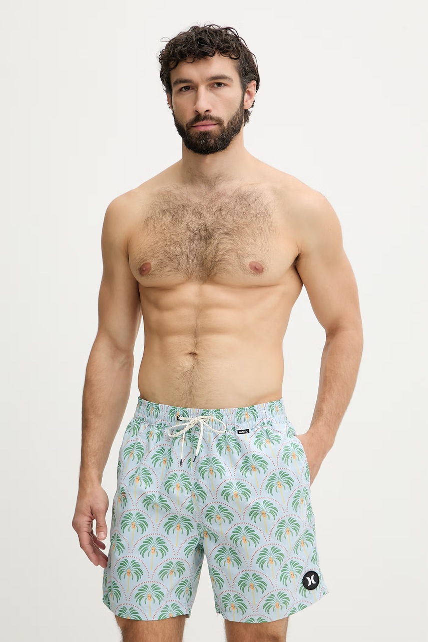 Hurley σορτς μαγιό Ανδρικά VOLLEY ICON MBEU00015 πράσινο S,L,M,XXL,XL