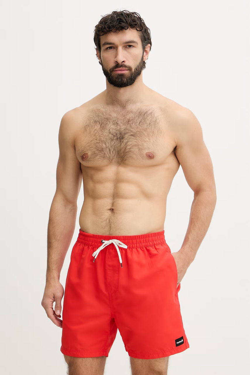 Hurley σορτς μαγιό Ανδρικά VOLLEY ICON MBEU00010 κόκκινο S,M,L,XL,XXL