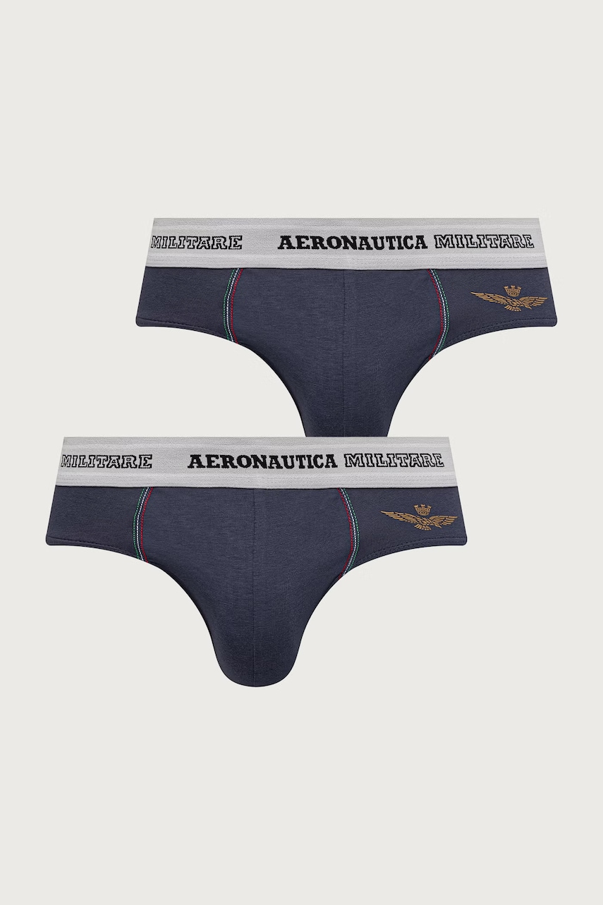 Aeronautica Militare  slipy pánske bavlnené s elastanom 2-pak