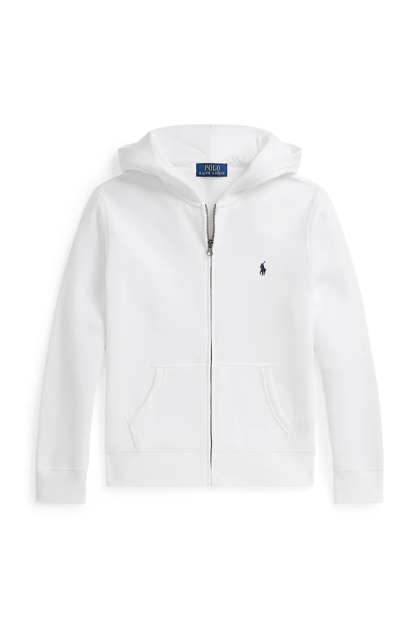 Детская кофта Polo Ralph Lauren цвет белый с капюшоном однотонная 323799360501 в Полтаве Детская кофта Polo Ralph Lauren цвет белый с капюшоном однотонная 323799360501 в Полтаве