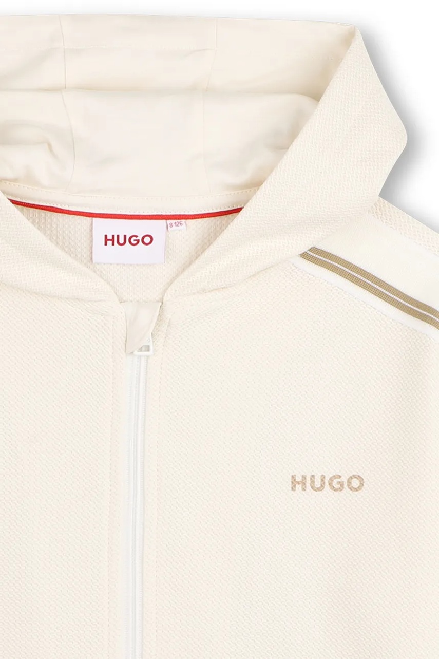 Παιδική βαμβακερή μπλούζα HUGO φωτογραφία