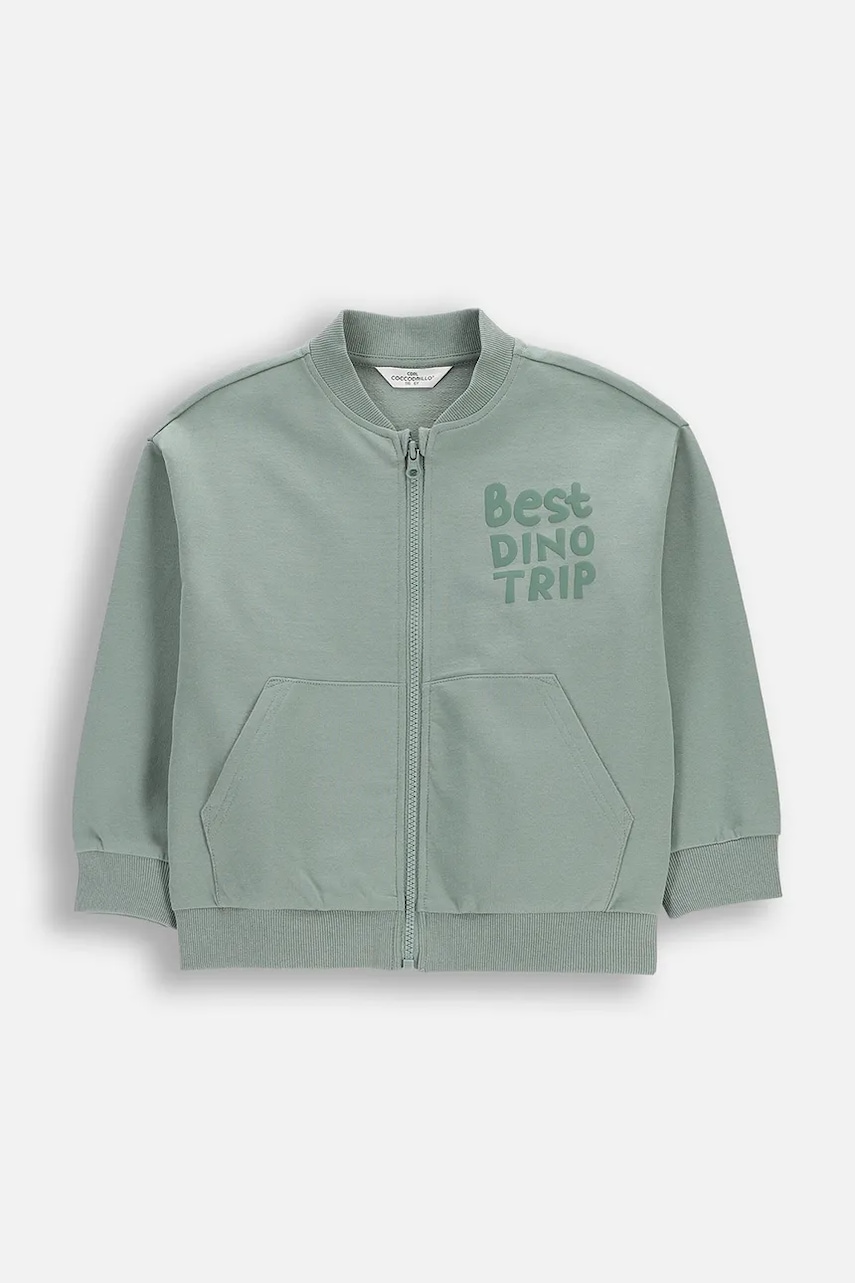 Coccodrillo μπλούζα με κουμπιά παιδική βαμβακερή WC6132201NBK πράσινο 92,122,104,110,98,116