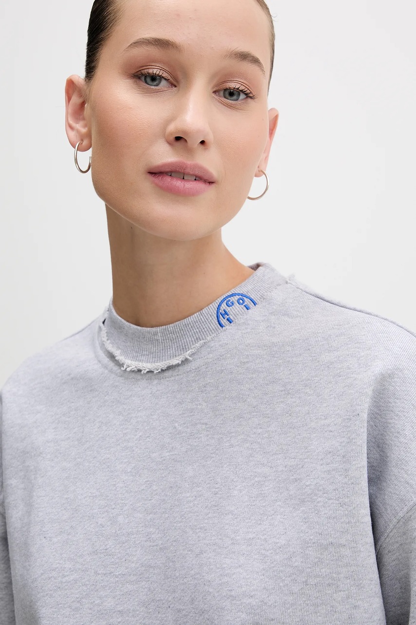 Bavlněná mikina Hugo Blue Dismudge_B (obrázek 4)