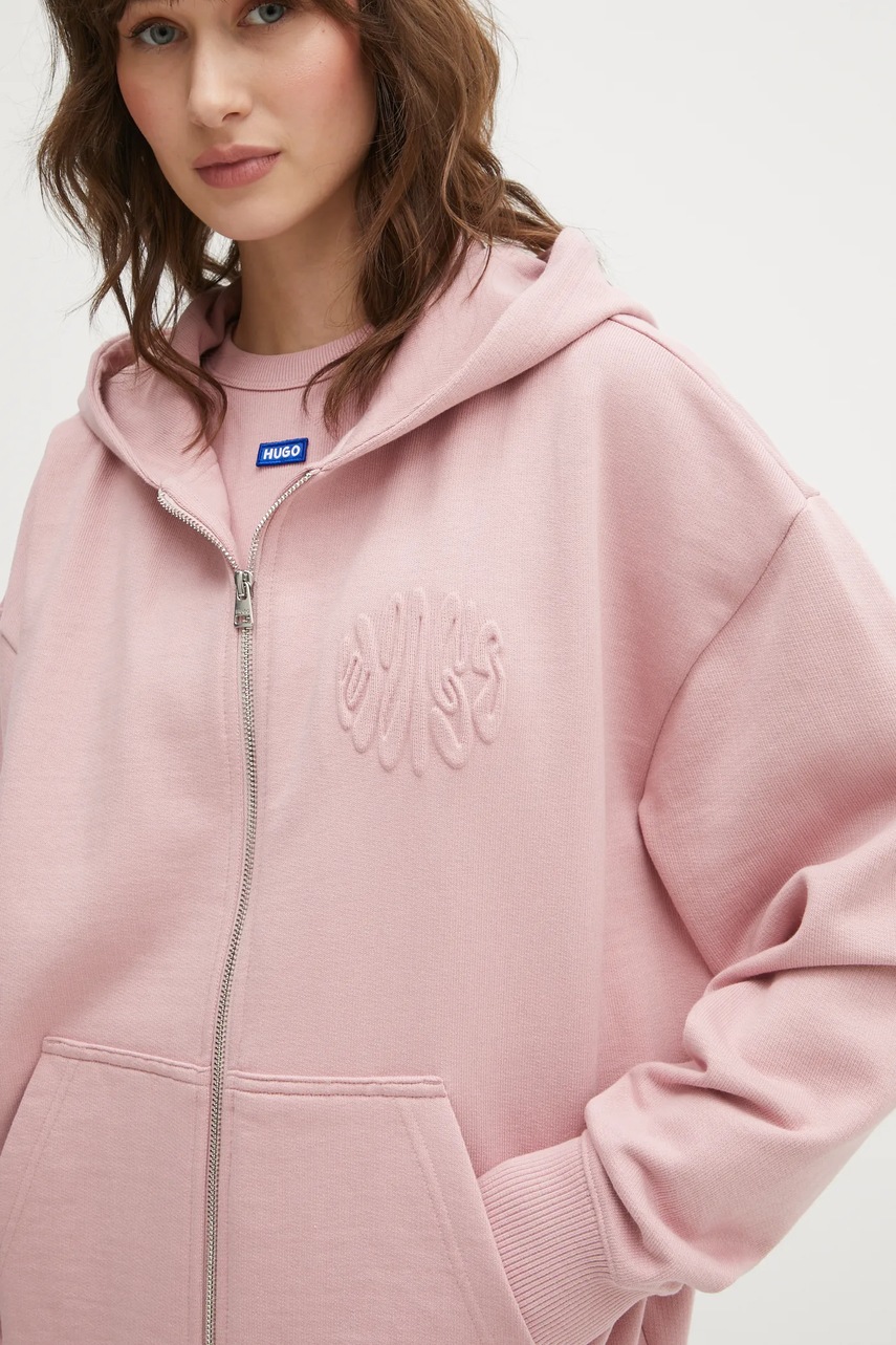 Bavlněná mikina Hugo Blue Doa_B_3 (obrázek 4)