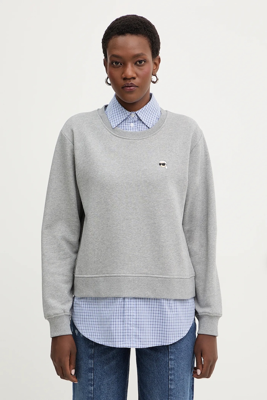 Γυναικεία φούτερ & hoodies karl lagerfeld σε γκρι