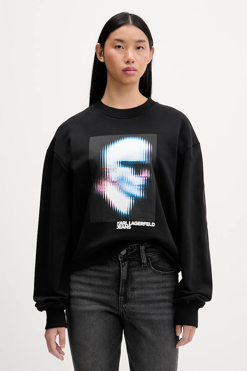 Βαμβακερή μπλούζα Karl Lagerfeld Jeans