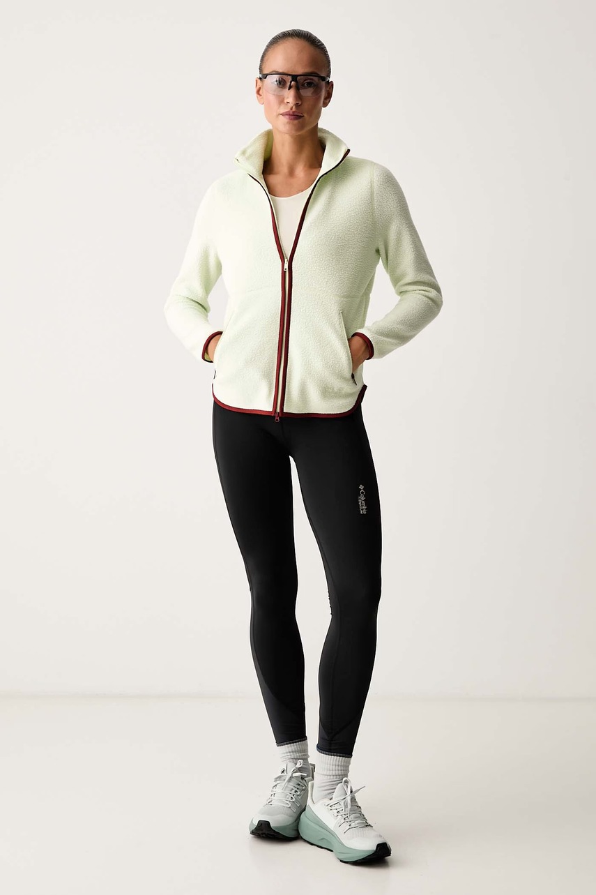 Jack Wolfskin μπλούζα με κουμπιά γυναικεία φλις Lite Curl