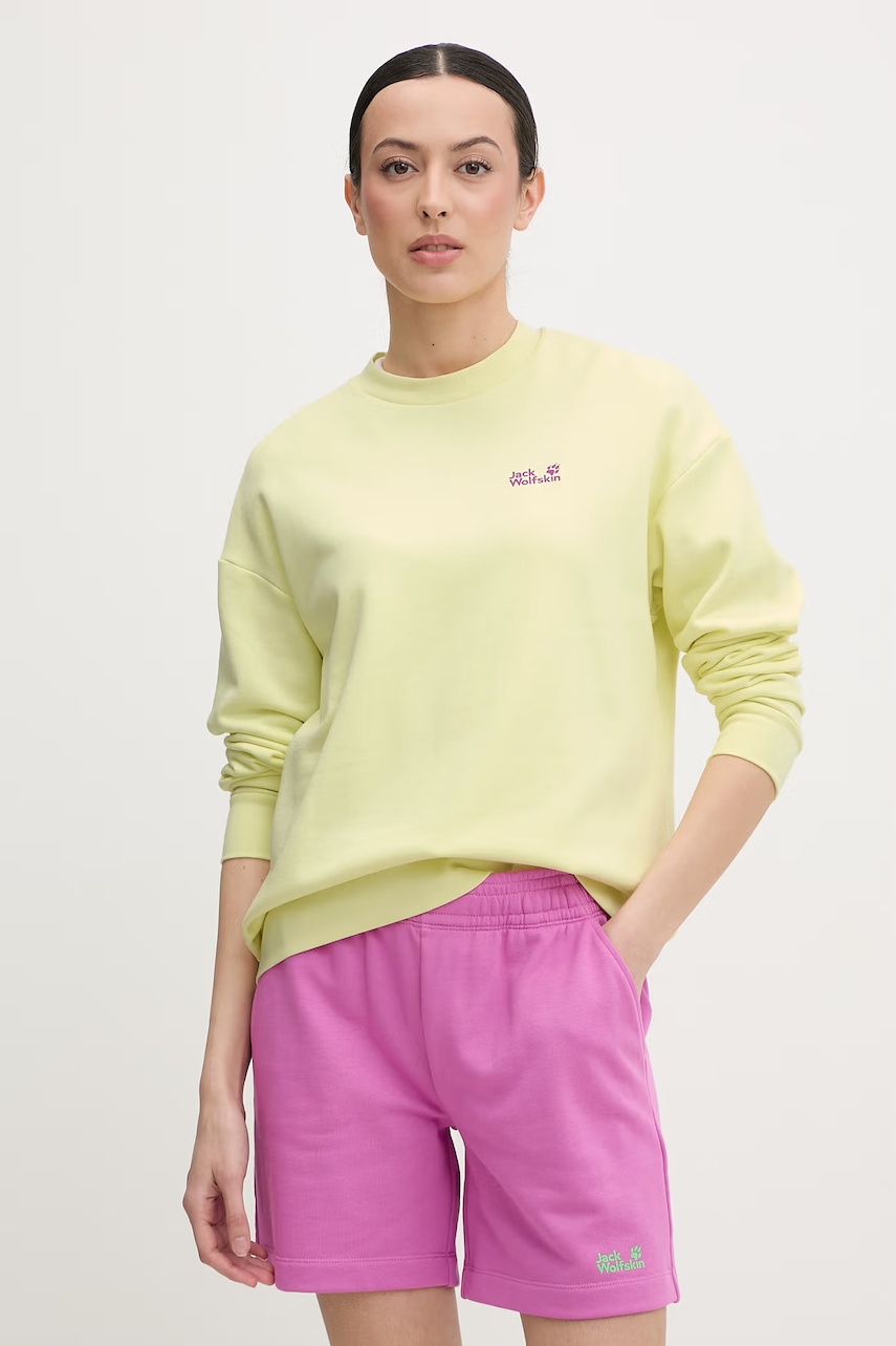 Jack Wolfskin hanorac pentru femei, din bumbac Celebrate The Paw