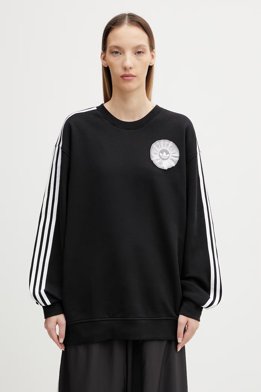 adidas Originals bluza bawełniana damska czarna KS6470
