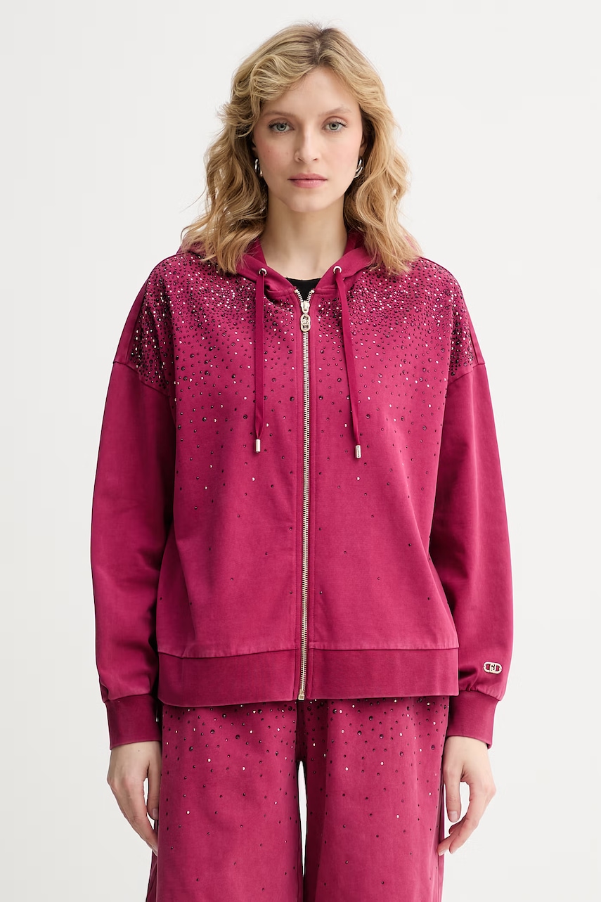 Liu Jo hanorac cu glugă pentru femei, din bumbac