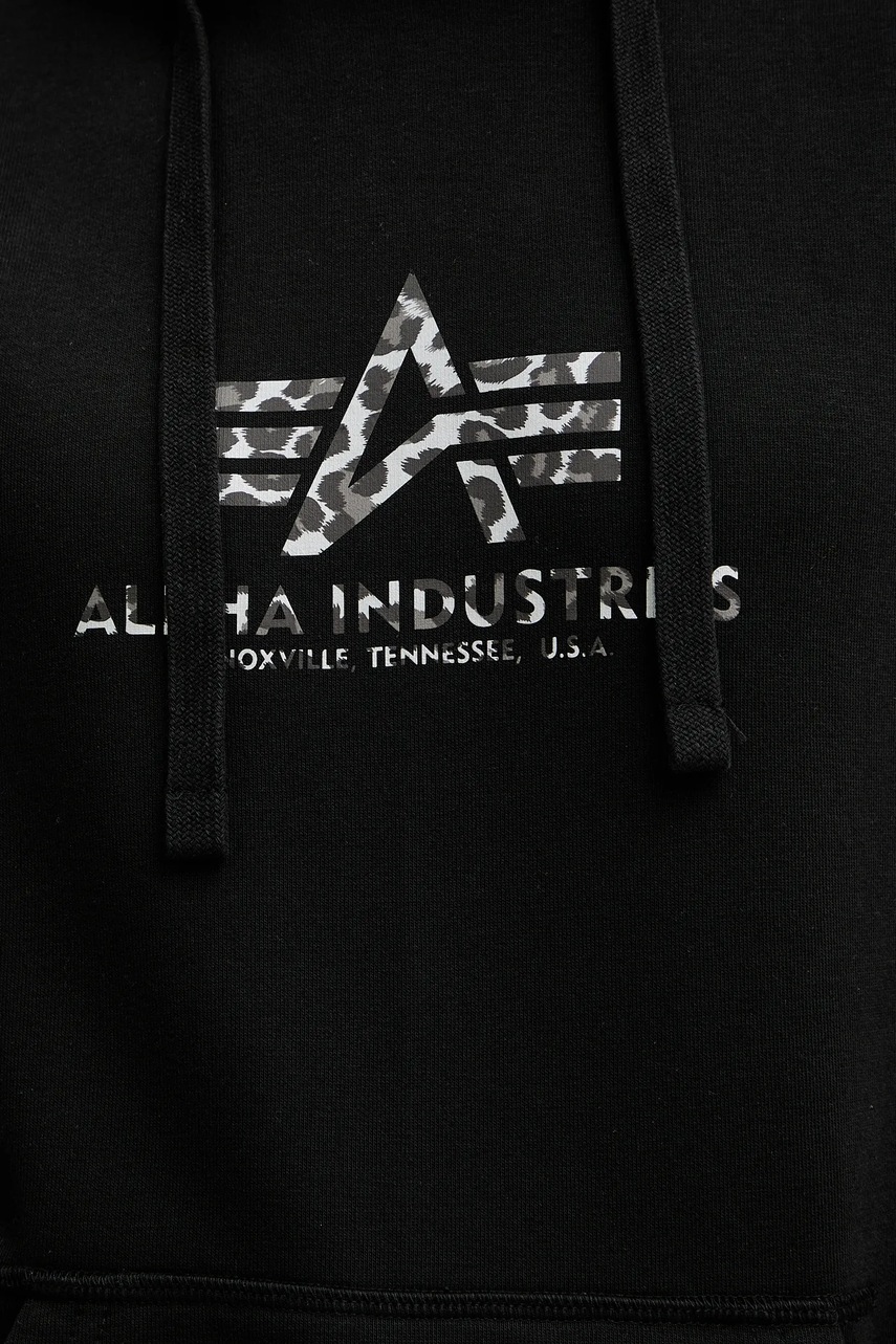 Mikina Alpha Industries Basic Hoodie BL Mirror Leo W (obrázek 5)