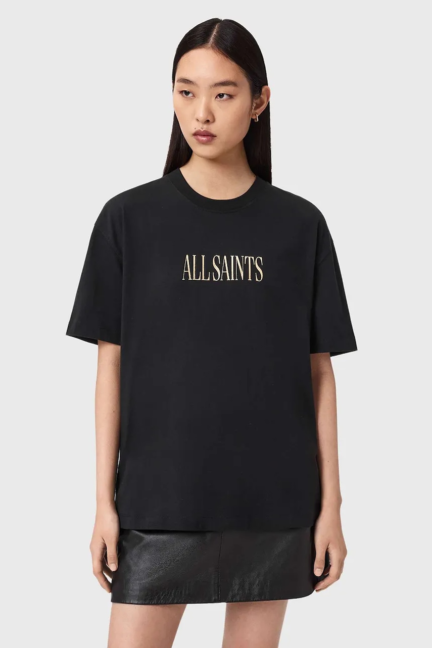 Βαμβακερό μπλουζάκι AllSaints CORA