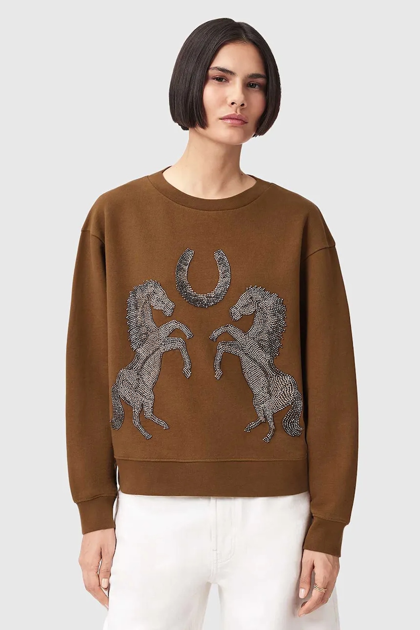 Βαμβακερή μπλούζα AllSaints LUCK