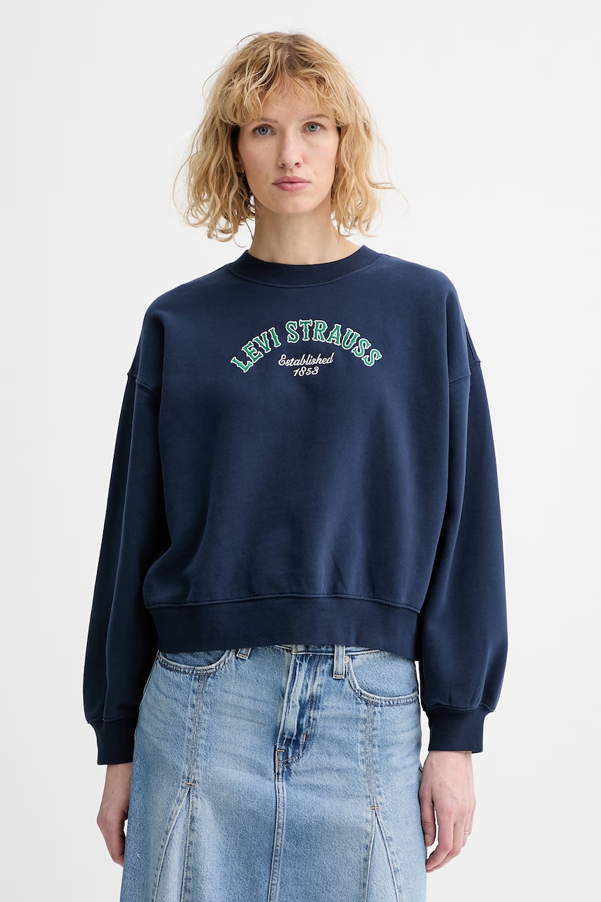 Levi's bluză GR VINTAGE BOXY CREW