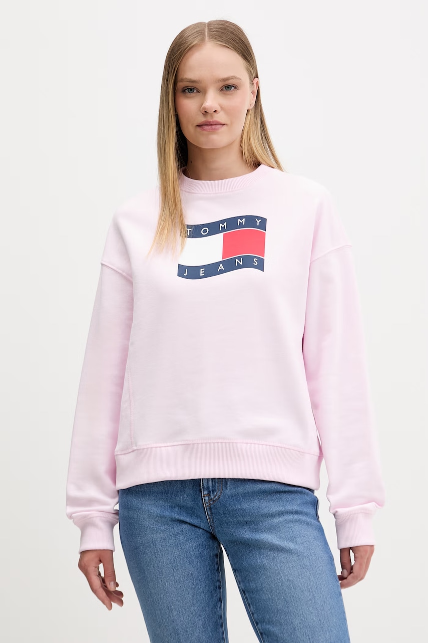 Tommy Jeans hanorac pentru femei, din bumbac