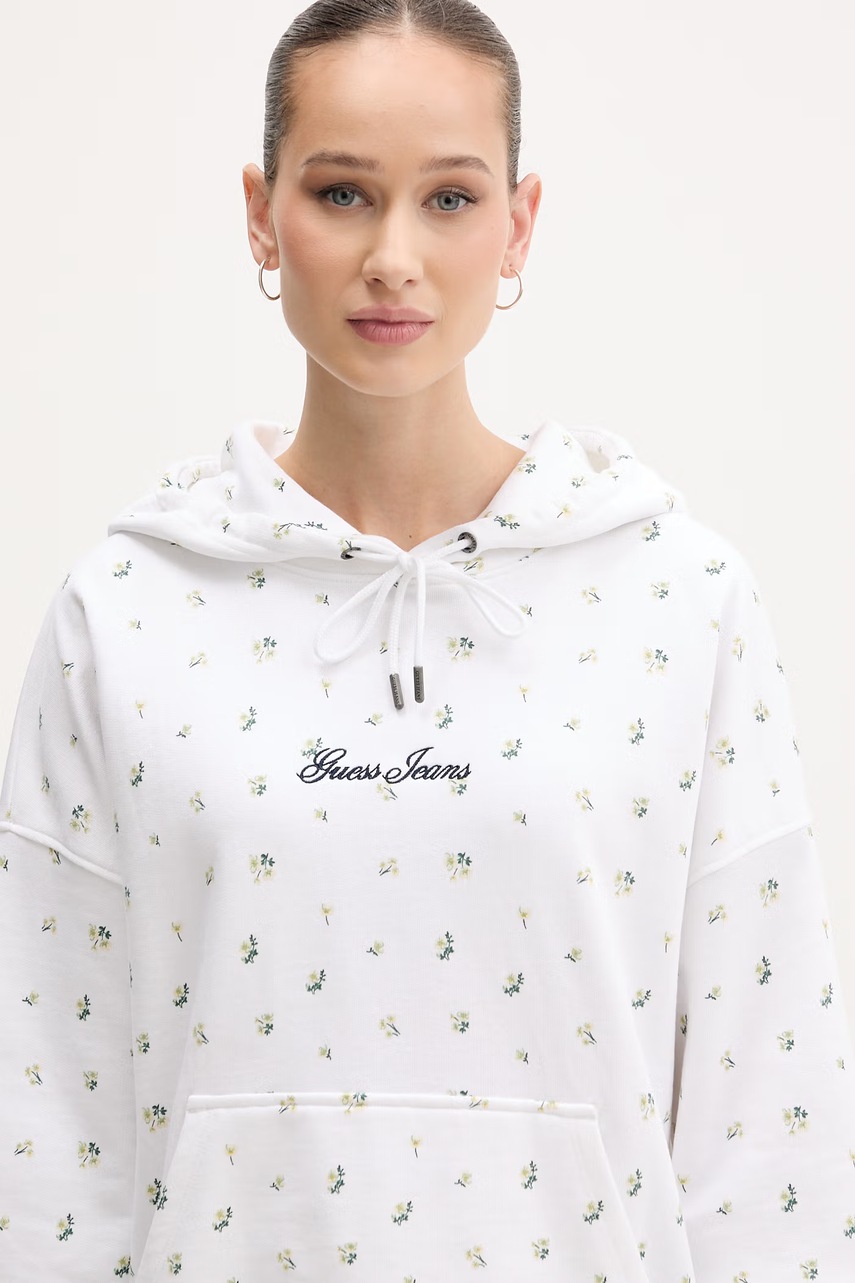 Guess Jeans mikina s kapucí dámská bavlněná (obrázek 4)