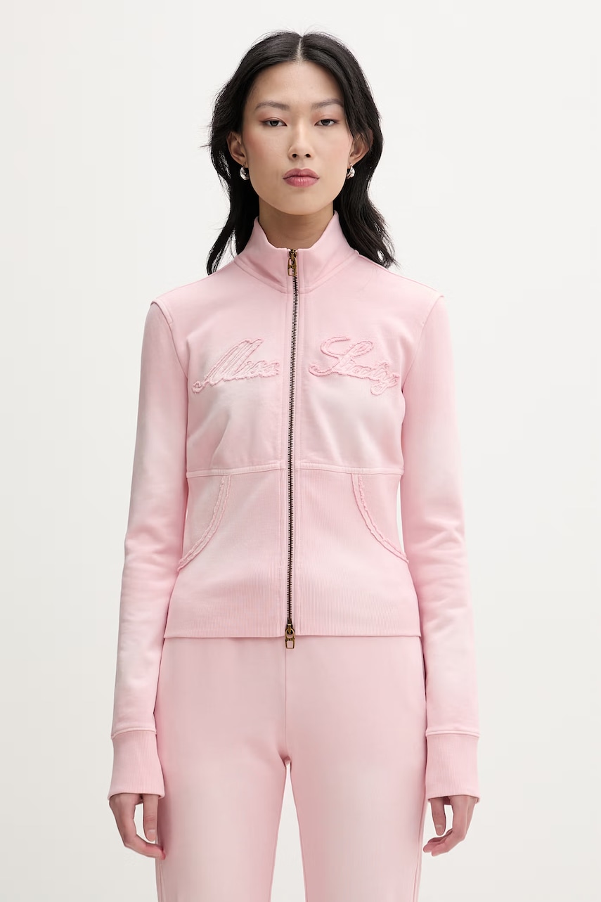 Miss Sixty hanorac cu fermoar pentru femei, din bumbac