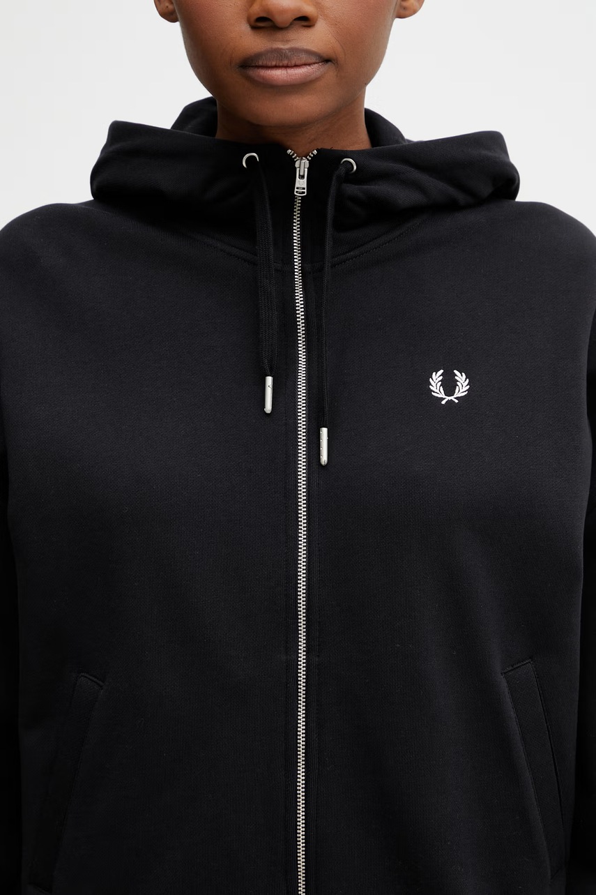 Fred Perry bluza rozpinana bawełniana damska (zdjęcie 4)