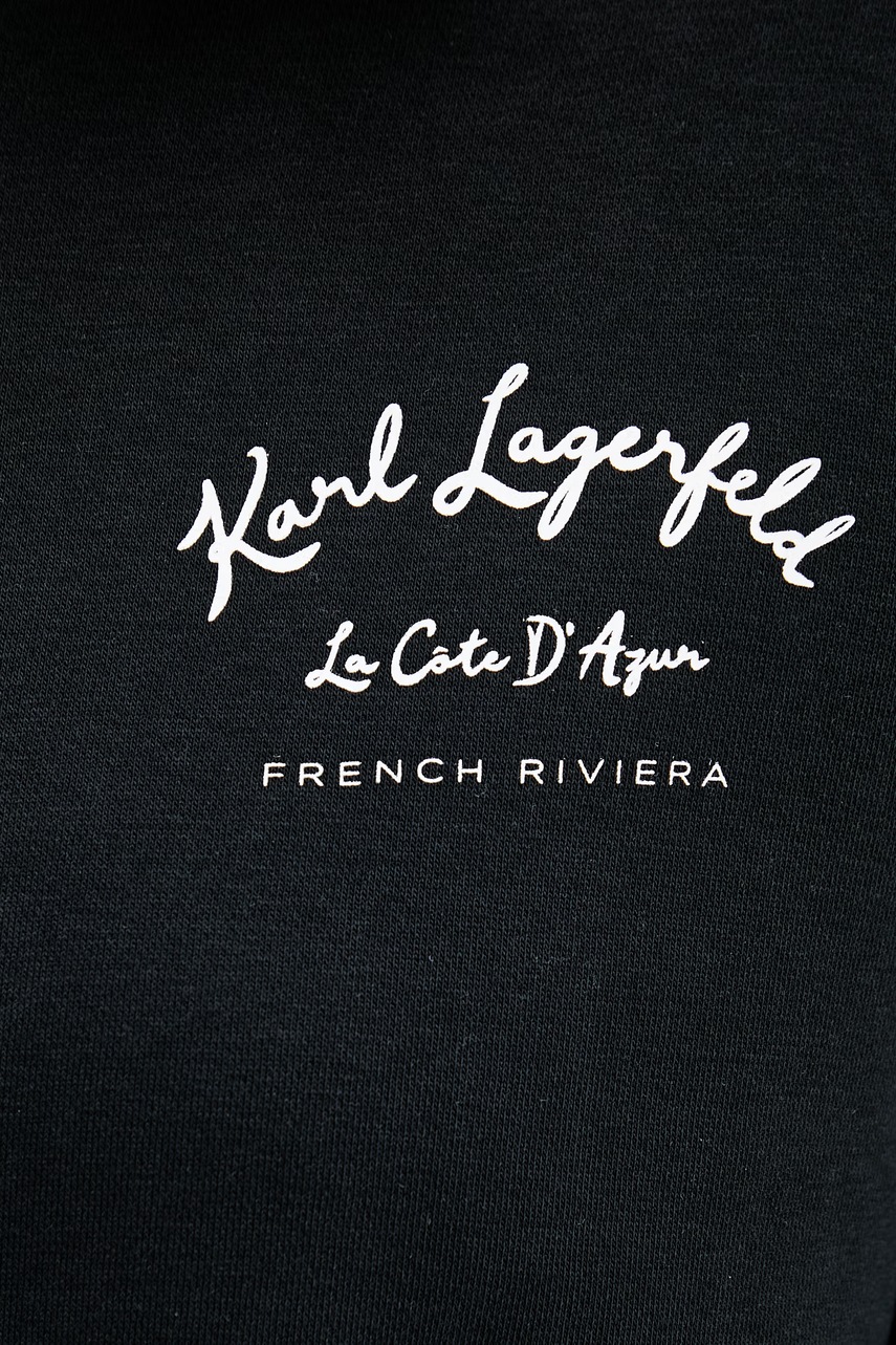 Karl Lagerfeld mikina dámská bavlněná (obrázek 5)