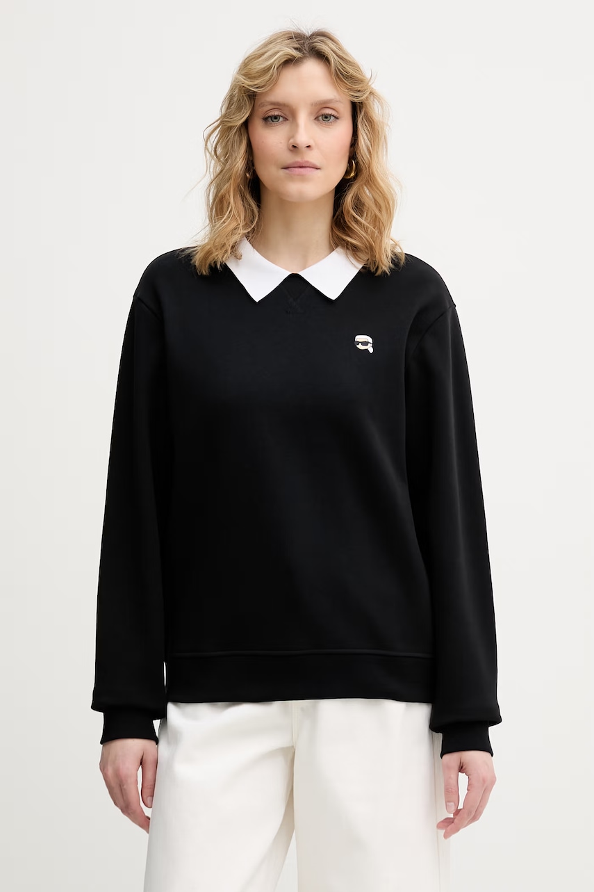 Karl Lagerfeld hanorac pentru femei, din bumbac IKON