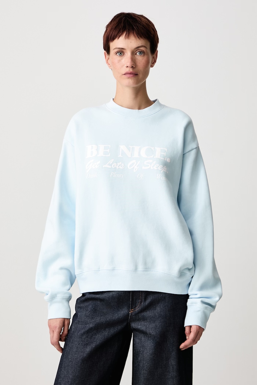 Sporty & Rich  Be Nice bluza oversize bawełniana damska