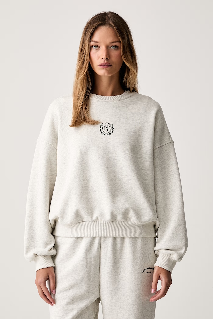 Le Privé bluza damska bawełniana VARSITY CREWNECK