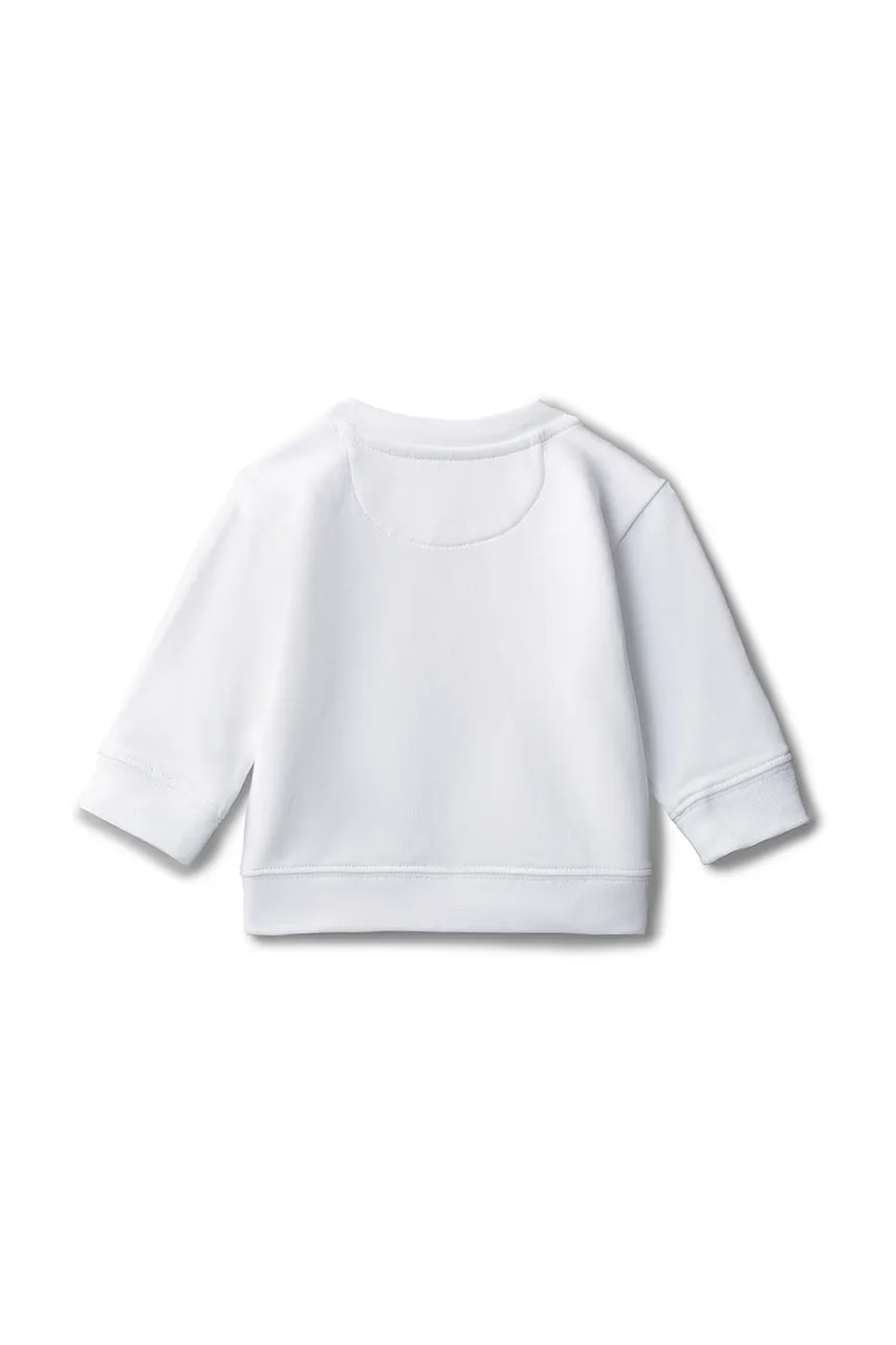 Детская кофта Calvin Klein Jeans цвет белый с принтом IN0IN00346 Детская кофта Calvin Klein Jeans цвет белый с принтом IN0IN00346