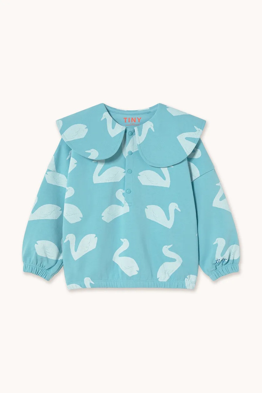 Дитяча бавовняна кофта Tinycottons BIG SWANS SWEATSHIRT