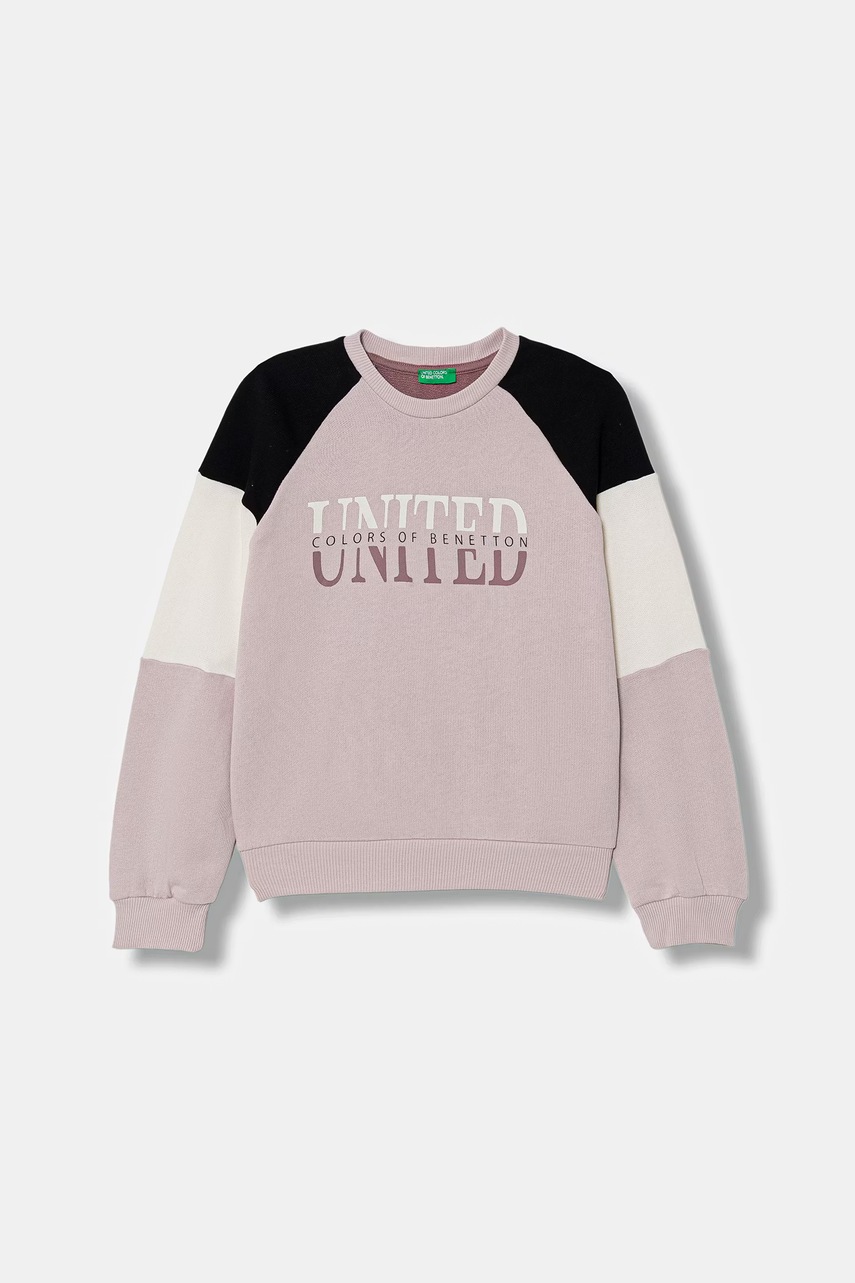 United Colors of Benetton hanorac de bumbac pentru copii