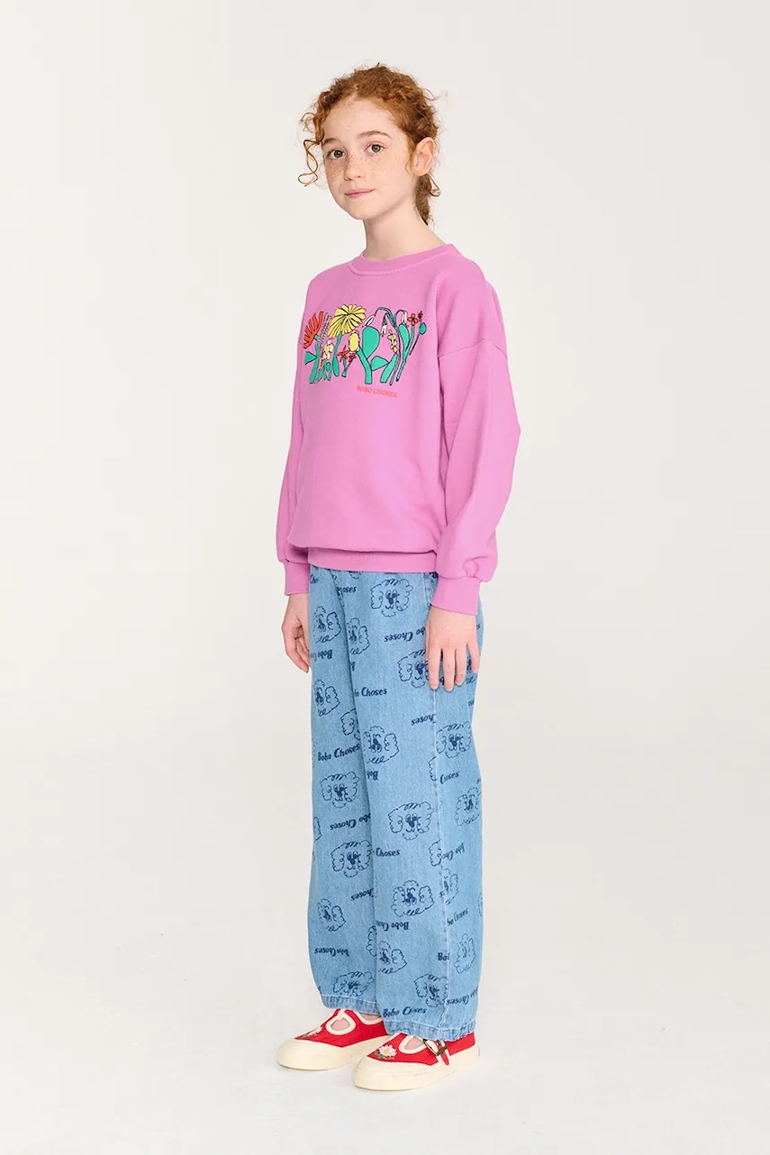 E-shop Dětská bavlněná mikina Bobo Choses Color Herbalist relaxed sweatshirt