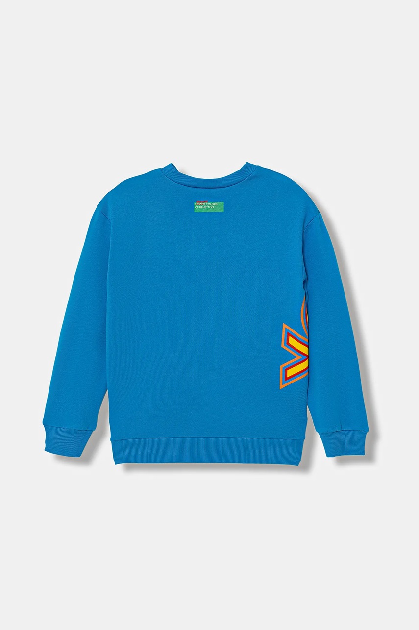 Детская хлопковая кофта United Colors of Benetton с принтом 33NVC10QW