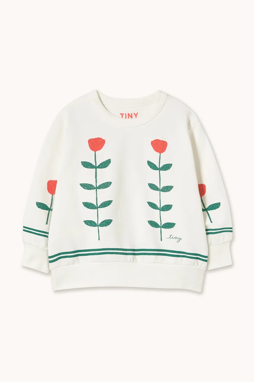 Дитяча бавовняна кофта Tinycottons RED ROSES GRAPHIC SWEATSHIRT