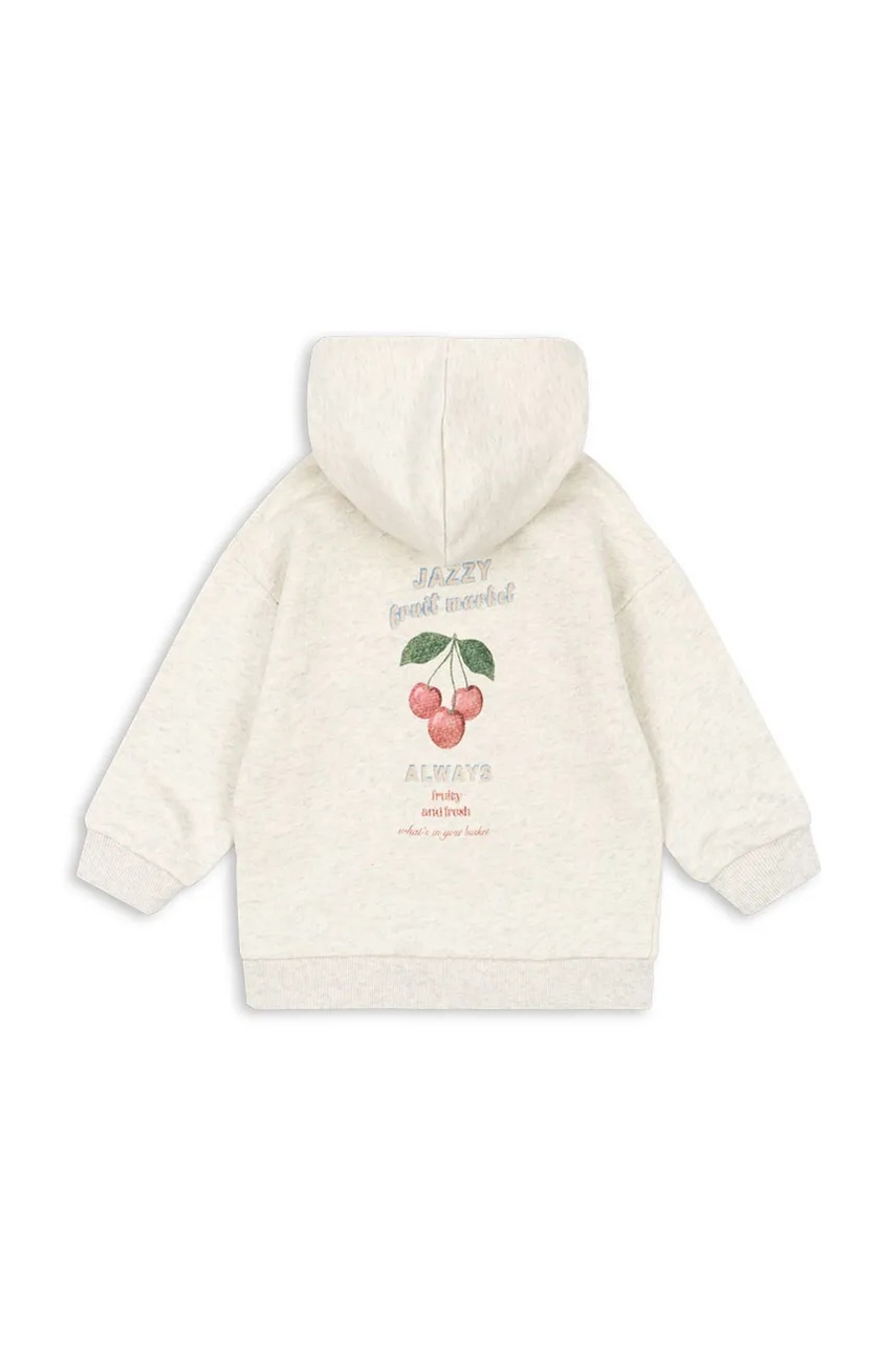 Дитяча бавовняна кофта Konges Sløjd LOUPY SWEAT ZIP HOOD OCS